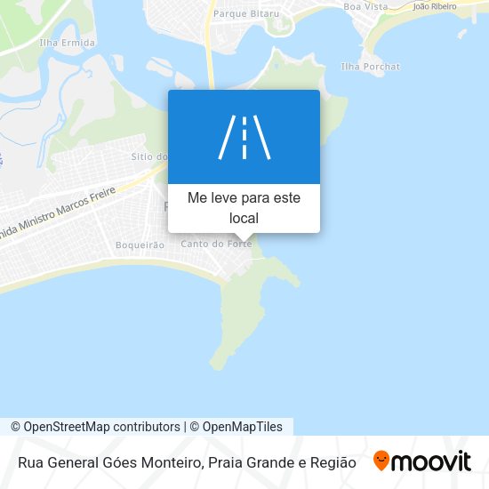 Rua General Góes Monteiro mapa