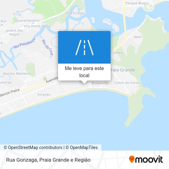 Rua Gonzaga mapa