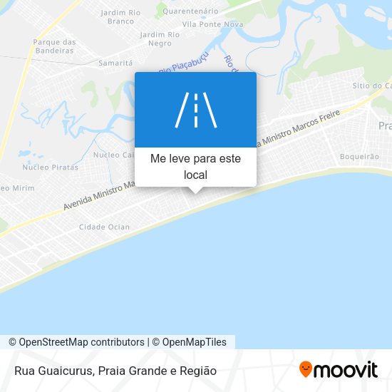 Rua Guaicurus mapa