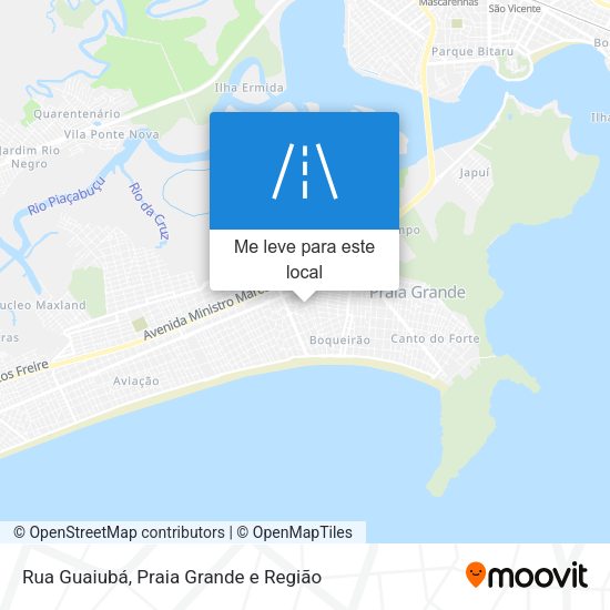 Rua Guaiubá mapa