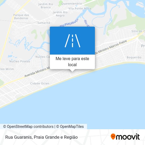 Rua Guaranis mapa