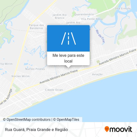 Rua Guará mapa