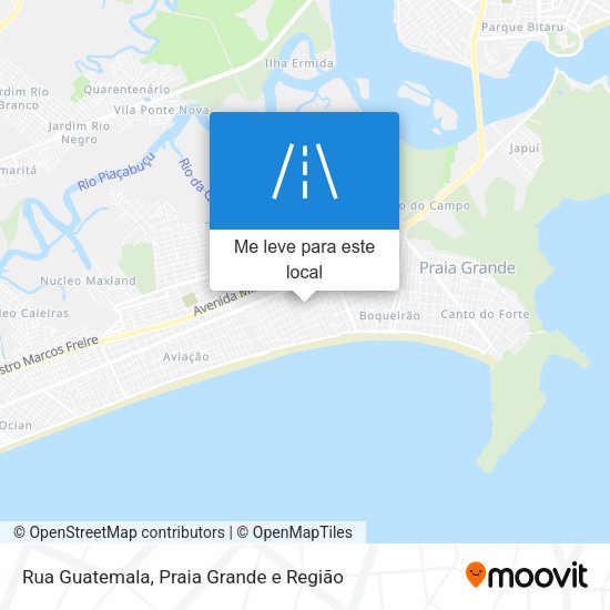 Rua Guatemala mapa