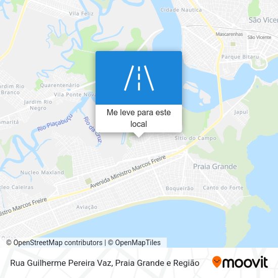 Rua Guilherme Pereira Vaz mapa