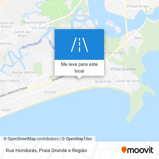Rua Honduras mapa