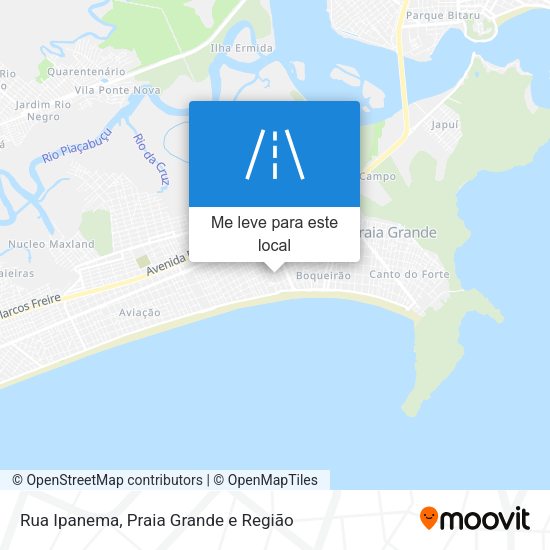 Rua Ipanema mapa