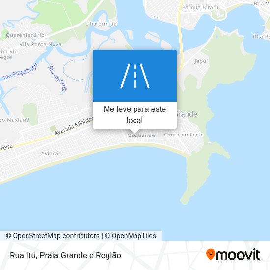 Rua Itú mapa