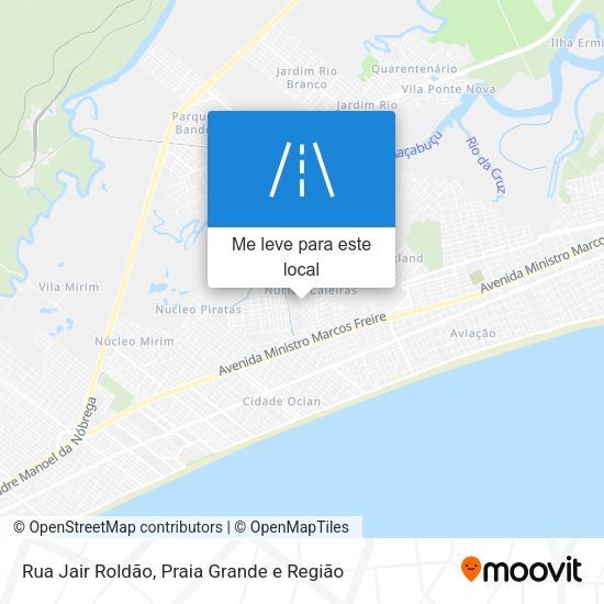 Rua Jair Roldão mapa