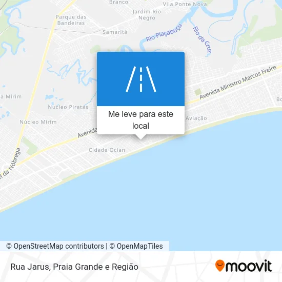 Rua Jarus mapa