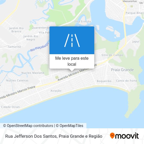 Rua Jefferson Dos Santos mapa
