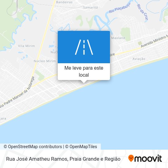 Rua José Amatheu Ramos mapa