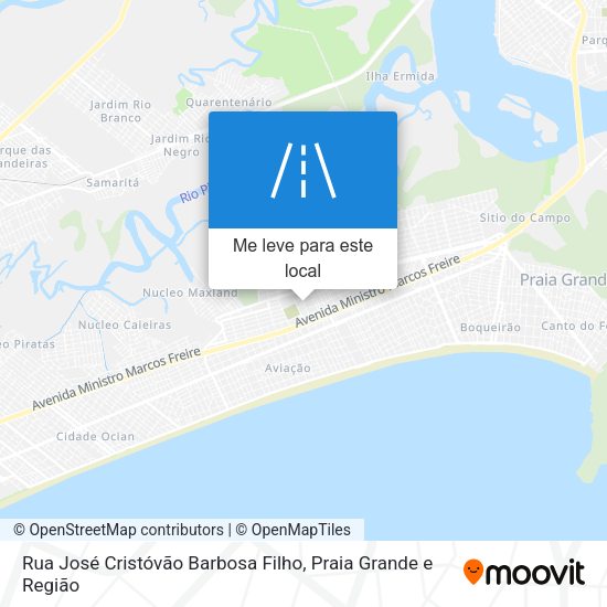 Rua José Cristóvão Barbosa Filho mapa