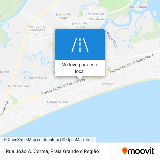 Rua João A. Correa mapa