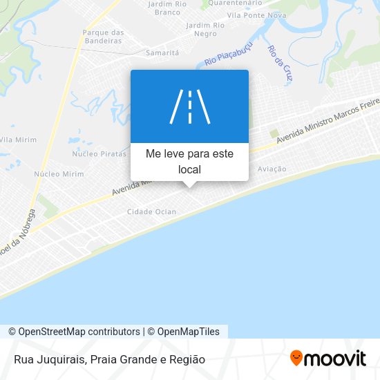 Rua Juquirais mapa