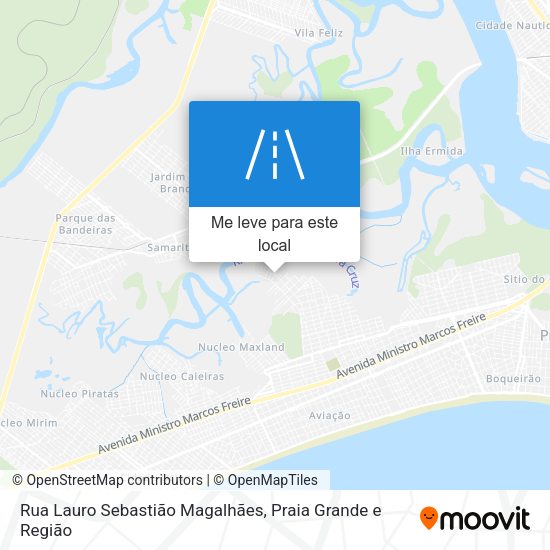 Rua Lauro Sebastião Magalhães mapa