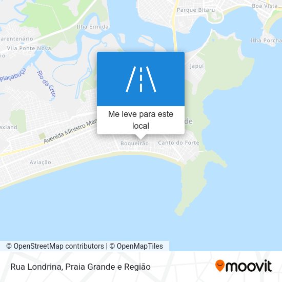 Rua Londrina mapa
