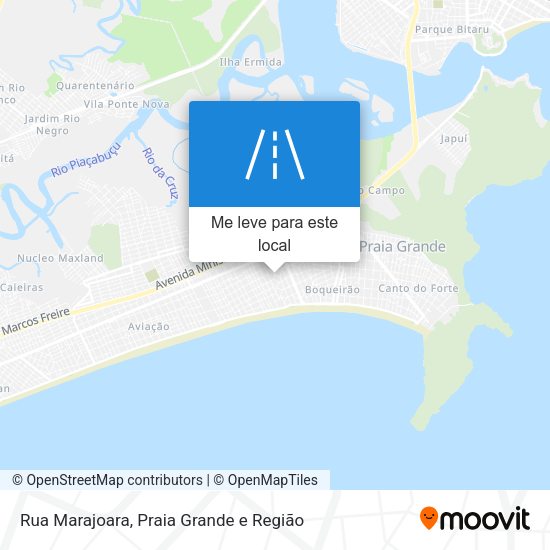 Rua Marajoara mapa