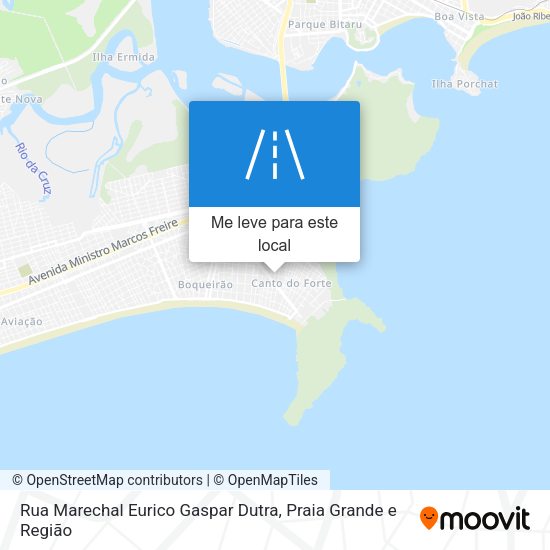 Rua Marechal Eurico Gaspar Dutra mapa