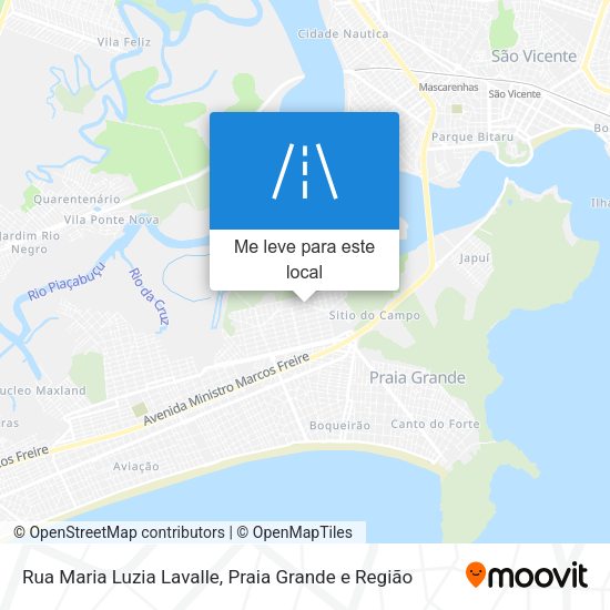 Rua Maria Luzia Lavalle mapa