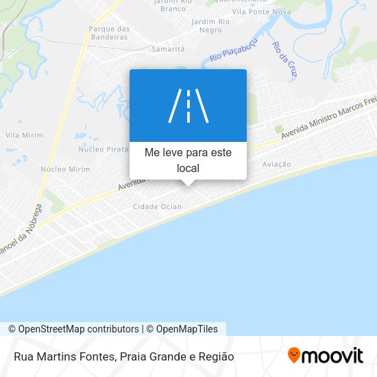 Rua Martins Fontes mapa