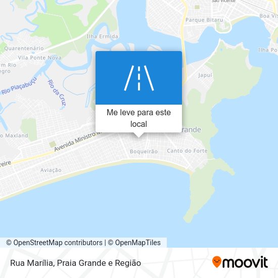 Rua Marília mapa