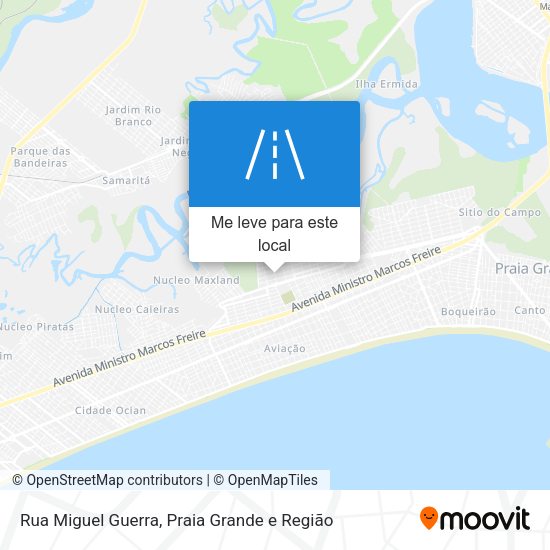 Rua Miguel Guerra mapa