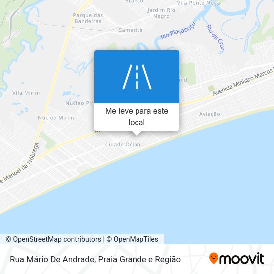 Rua Mário De Andrade mapa