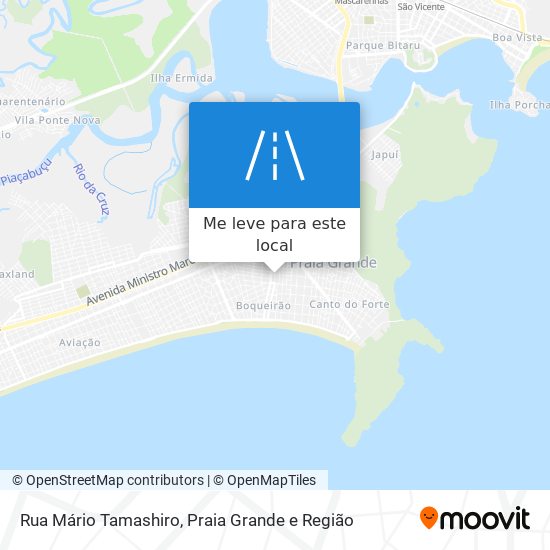 Rua Mário Tamashiro mapa