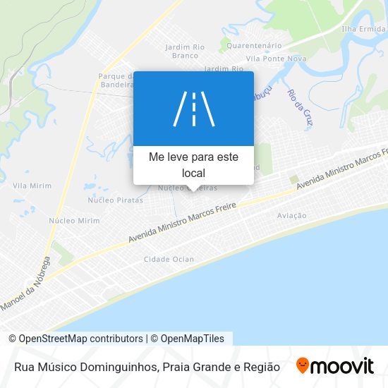 Rua Músico Dominguinhos mapa