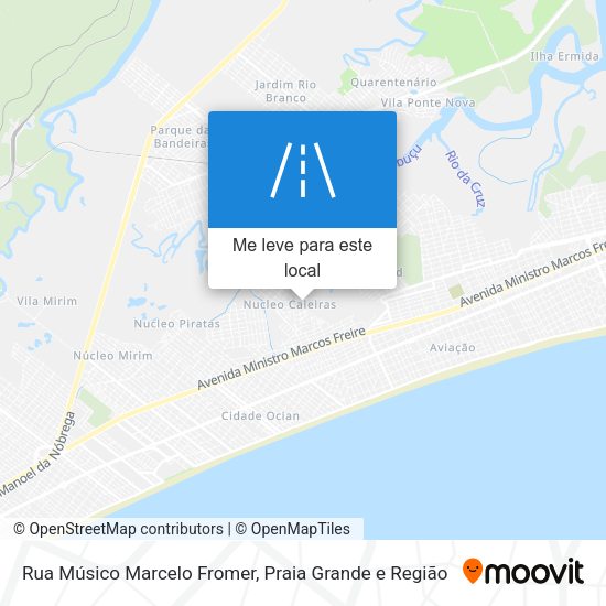 Rua Músico Marcelo Fromer mapa