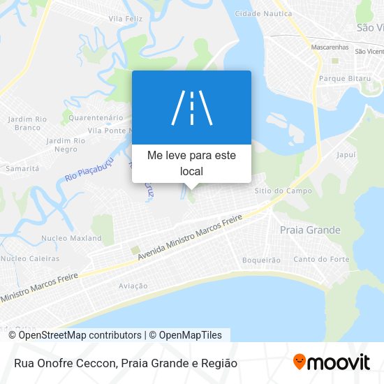 Rua Onofre Ceccon mapa