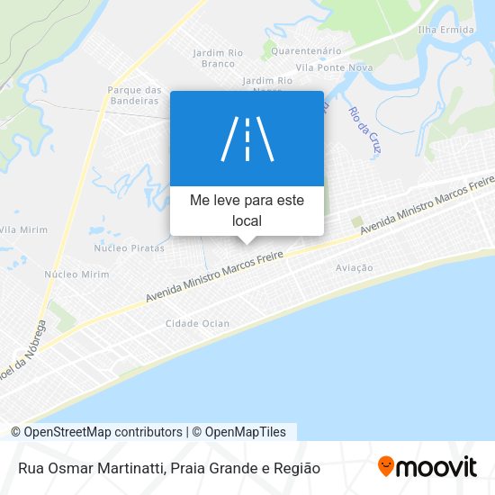 Rua Osmar Martinatti mapa