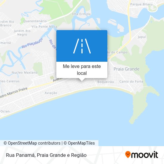 Rua Panamá mapa