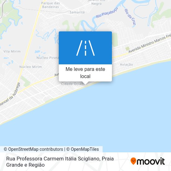 Rua Professora Carmem Itália Scigliano mapa