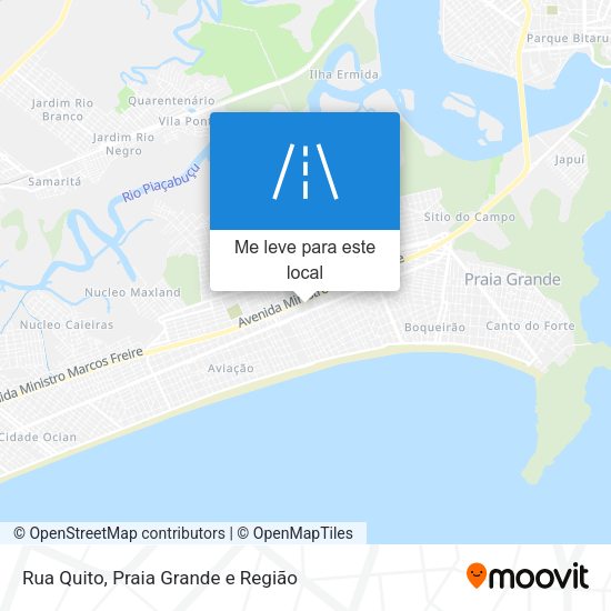 Rua Quito mapa