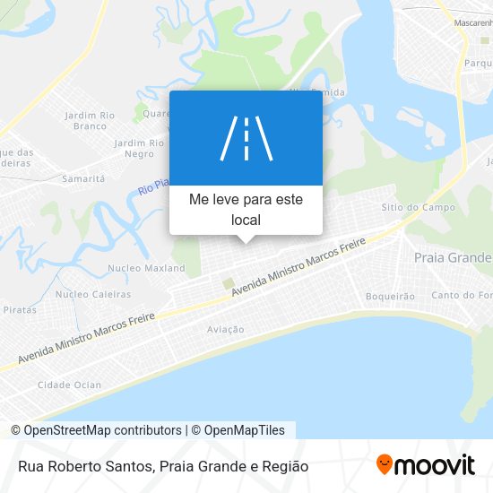 Rua Roberto Santos mapa