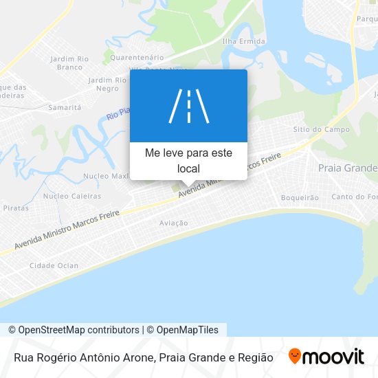 Rua Rogério Antônio Arone mapa