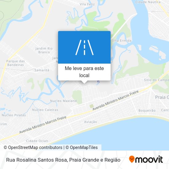 Rua Rosalina Santos Rosa mapa