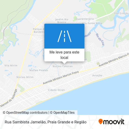 Rua Sambista Jamelão mapa
