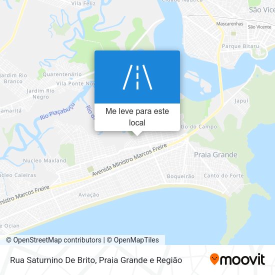 Rua Saturnino De Brito mapa
