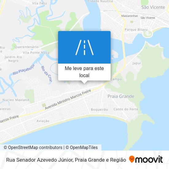 Rua Senador Azevedo Júnior mapa