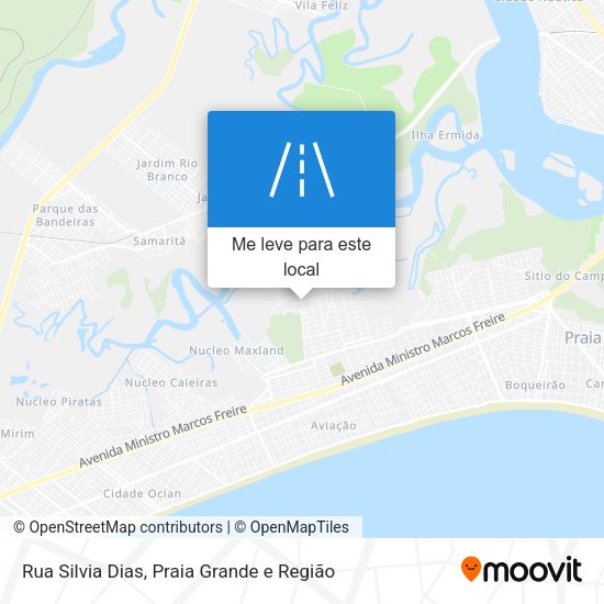 Rua Silvia Dias mapa