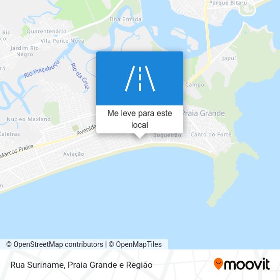 Rua Suriname mapa