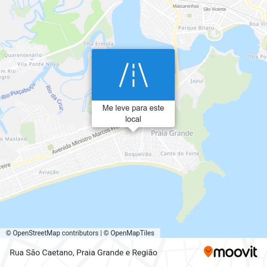 Rua São Caetano mapa