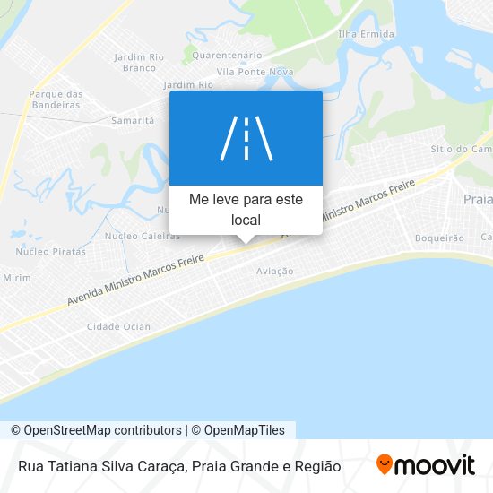 Rua Tatiana Silva Caraça mapa