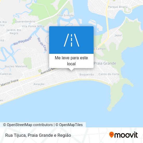 Rua Tijuca mapa