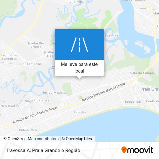 Travessa A mapa