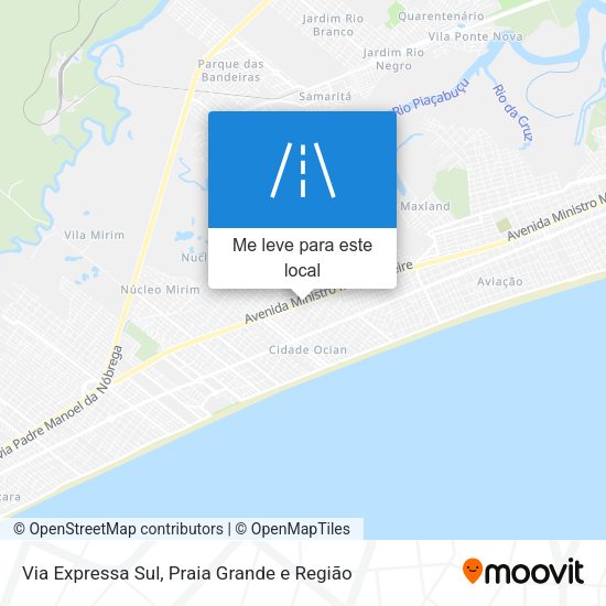 Via Expressa Sul mapa