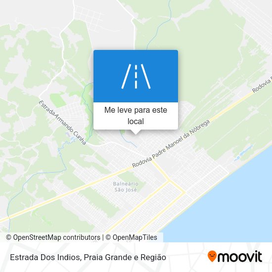 Estrada Dos Indios mapa