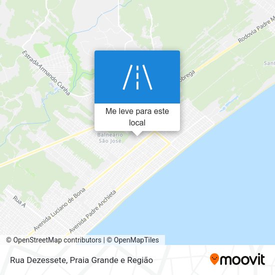 Rua Dezessete mapa